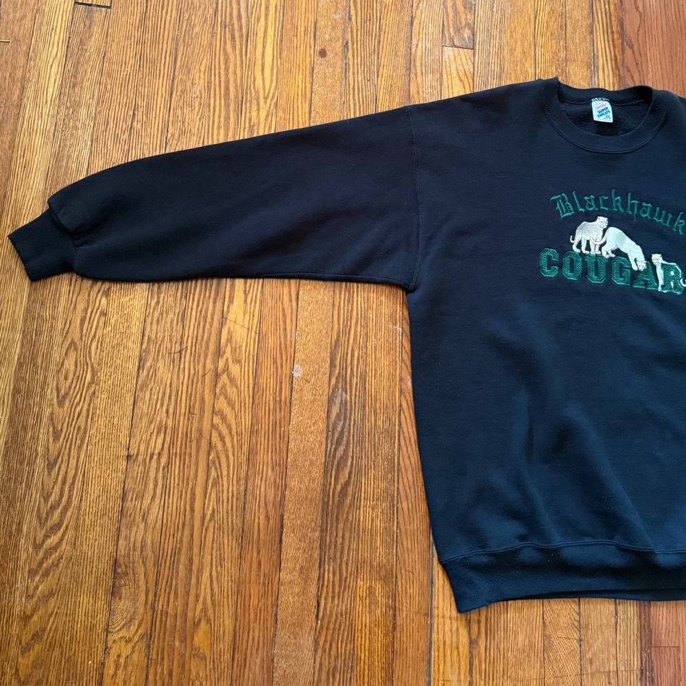 80’s Blackhawk Cougars Vintage Crewneck Sweater - Picture 5 of 7